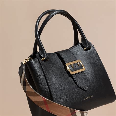 burberry mini buckle tote charm|burberry medium top handle tote.